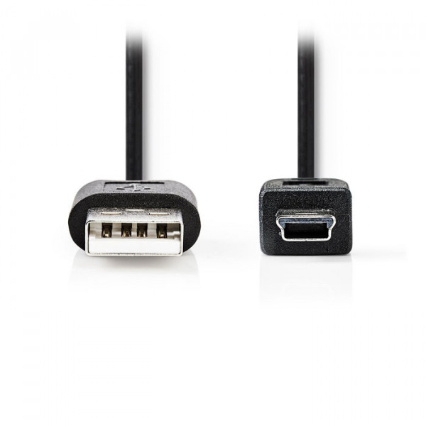 USB 2.0 Cable A Male - Mini 5-Pin Male 1.0 m Black