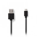 USB 2.0 Cable A Male - Micro B Male 2.0 m Black