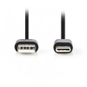USB 2.0 Cable Type-C Male - A Male 1.0 m Black