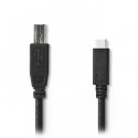 USB 2.0 Cable Type-C Male - B Male 2.0 m Black