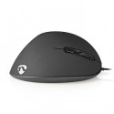 NEDIS ERGOMSWD100BK - Ergonomic Wired Mouse 3200 dpi 6-Button Black