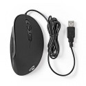 NEDIS ERGOMSWD100BK - Ergonomic Wired Mouse 3200 dpi 6-Button Black