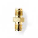 SMA Adapter SMA Female (Reverse Polarity) - SMA Female 2 pieces Gold