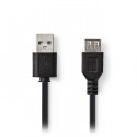 USB 2.0 Cable A Male - A Female 2.0 m Black