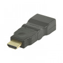 HDMI Adapter HDMI Connector - HDMI Female Rotatable Black