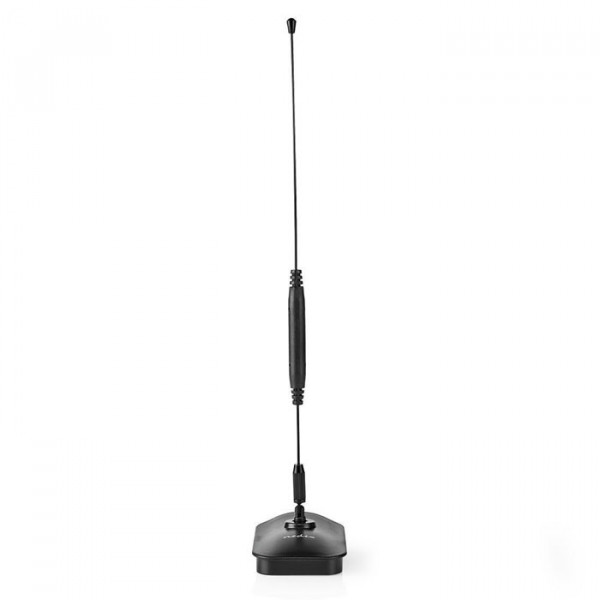 Indoor HDTV Antenna 0 - 5 km Gain 5 - 7dB FM / VHF / UHF Black