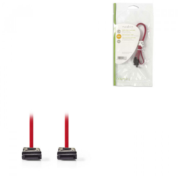 SATA 3Gb/s data cable SATA 7-pin Female - SATA 7-pin Female 0.5 m Red
