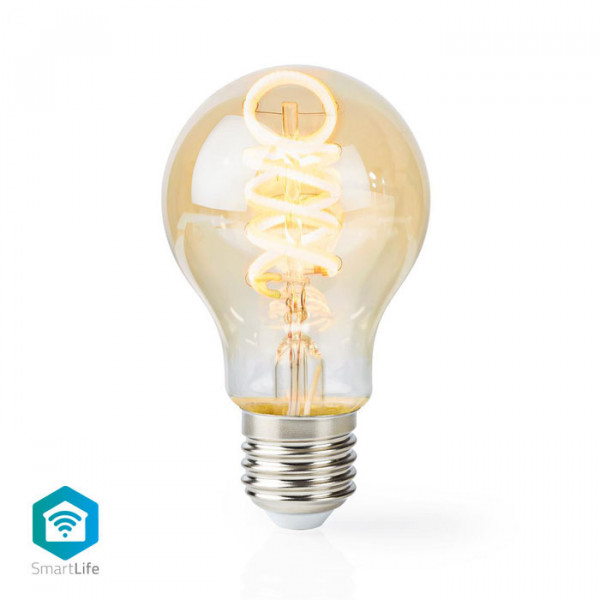 Wi-Fi Warm to Cool White LED Filament Bulb Twisted E27 A60 5.5 W 350 lm