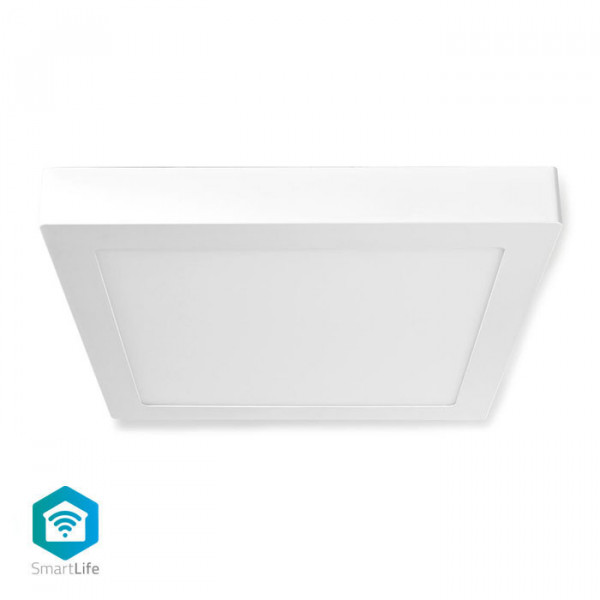 Wi-Fi Smart Ceiling Light Square 30 x 30 cm Warm to Cool White Full Colour (RGB) 1200 lm 18W