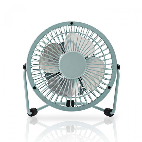 NEDIS FNDK1BU10 - Metal Mini Fan 10 cm Diameter USB powered.