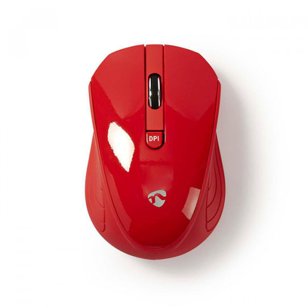NEDIS MSWS400RD - Wireless Mouse 800 / 1200 / 1600 DPI 3-Button Red