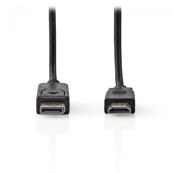 DisplayPort - HDMI Cable DisplayPort Male HDMI Connector 2.0 m Black
