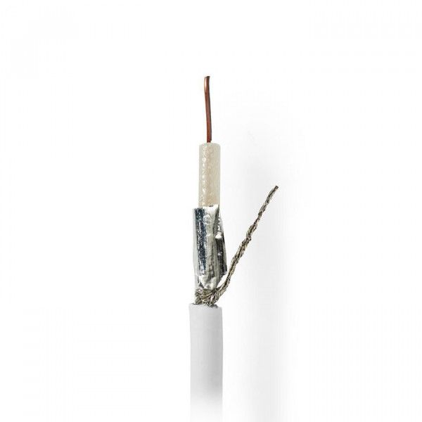Coax Cable Coax 9 (KOKA 799) 100 m Reel White