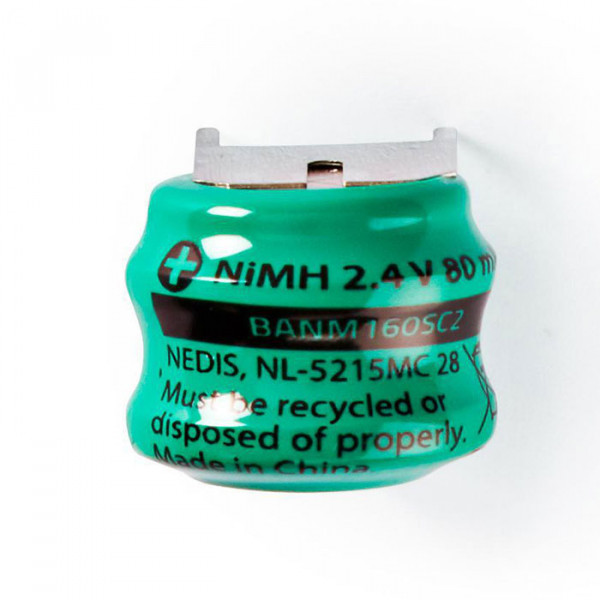 Nickel-Metal Hydride Battery 2.4 V 80 mAh Solder Connector