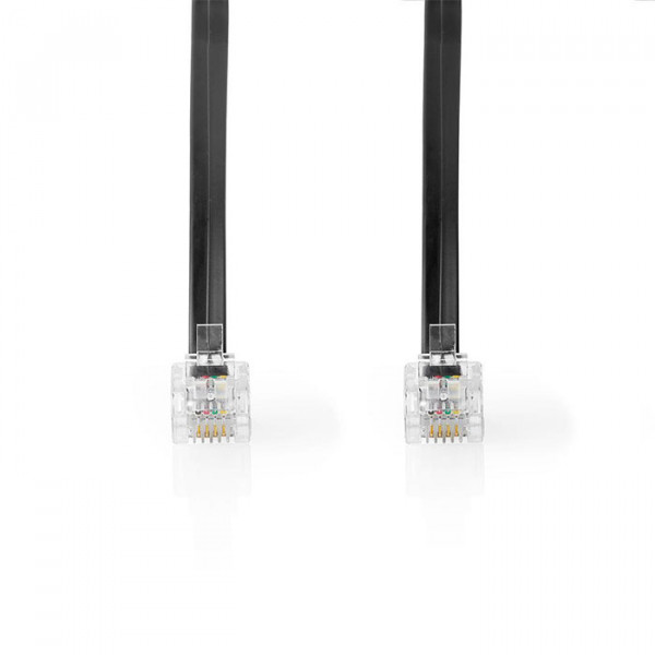 Telecom Cable RJ11 Male RJ11 Male 2.0 m Black