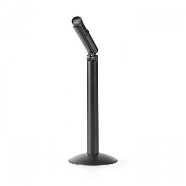 NEDIS MICSJ100BK - Wired Microphone Stand Adjustable Angle 3.5 mm