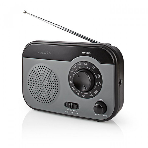 FM / AM Radio 1.8 W Carrying Handle Grey / Black