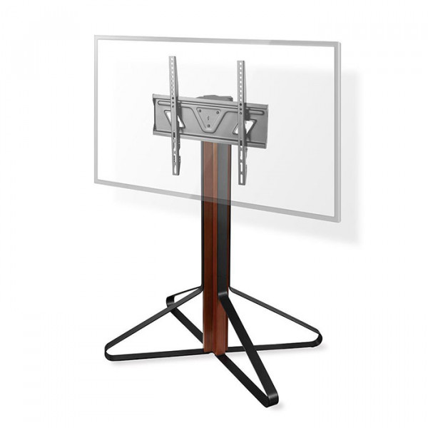 TV Floor Stand 43 - 65" up to 35 kg Fixed Design Black / Mahogany